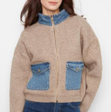 Charlie B Zip Sweater Jacket