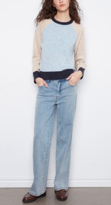 Charlie B Longsleeve Color Block Sweater