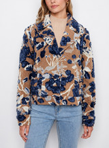 Charlie B Sherpa Flocked Coat