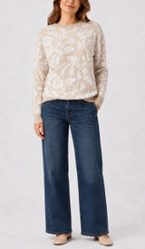 Keren Hart Leaf Print Pullover