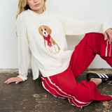Blu Pepper Puppy Knit Pullover