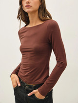 Be Cool Boatneck Longsleeve Knit Top