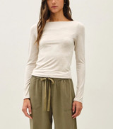 Be Cool Boatneck Longsleeve Knit Top