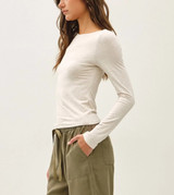Be Cool Boatneck Longsleeve Knit Top