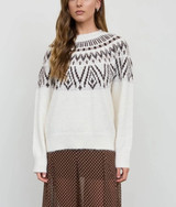 Blu Pepper Fair Isle Knit Pullover