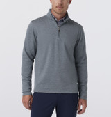 Mizzen+Main KPI Quarter Zip - Dark Slate Heather - TLY21-DSH