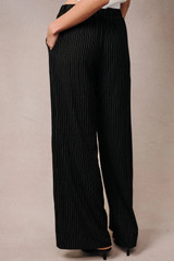 Sunday Edition High Waist Pinstripe Drawstring Wide Leg Pants