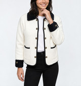 Creation Jacket Cardigan With Contrast
