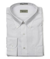 Thomas Dylan White Dress Shirt Button Down Collar