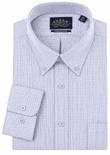Eagle Button Down Dress Shirt - Navy Check