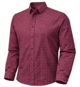 F/X Fusion Long Sleeve Squares Print Shirt