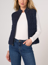 Liverpool Reversible Quilted Sweater Vest