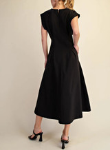 Glam Pleated Midi Dress