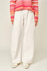 Aaron & Amber Seam Detail Barrel Pant