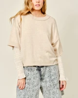 Aaron & Amber Soft Wool Mix Sweater Top