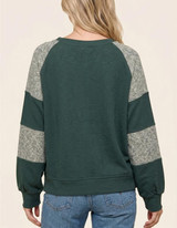 Staccato Crew Neck Terry Sweatshirt