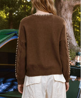 Blu Pepper Cable Knit Pullover Sweater