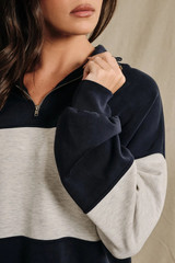 Sunday Edition Funnel Neck Quarter Zip Pullover