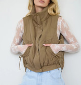 Blu Pepper Wave Quilted Vest