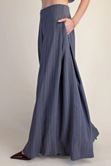 Glam Palazzo Wide Leg Stripe Pant
