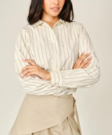 Aaron & Amber Striped Blouse