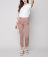 Charlie B Frayed Hem Denim Pants