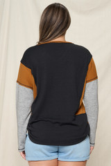 Plus Colorblock Knit Top