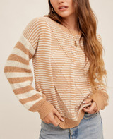 Chenille Bubble Sleeve Sweater