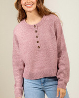 Button Pullover Sweater
