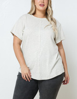 Plus Folded Sleeve Top