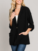 Roll-Tab Sleeve Jacket