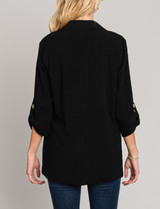 Roll-Tab Sleeve Jacket