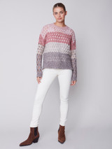 Charlie B Wavy Net Stitch Sweater