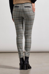 Tribal Pull On Plaid Ankle Pant