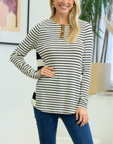 Mixed Stripe Top