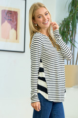 Mixed Stripe Top