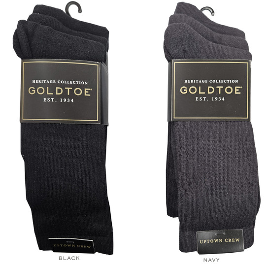 Gold Toe Mens Uptown Crew Sock - 3 Pack