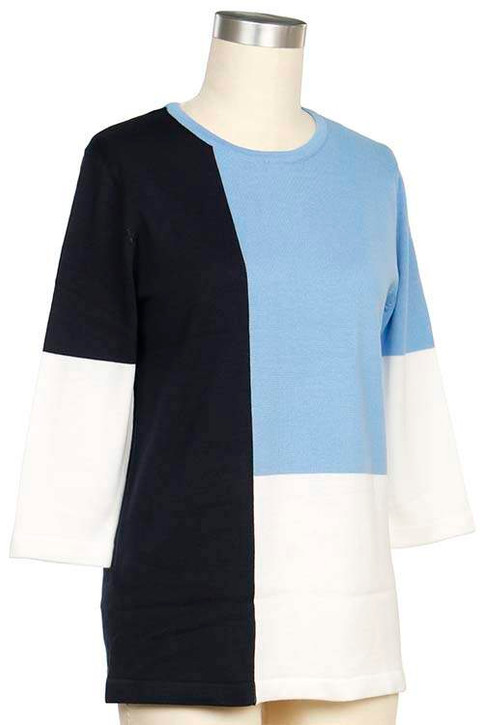 N Touch Color Block Sweater