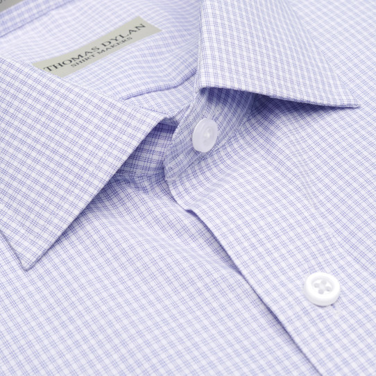Thomas Dylan Tailored Fit Stretch Dress Shirt - Violet