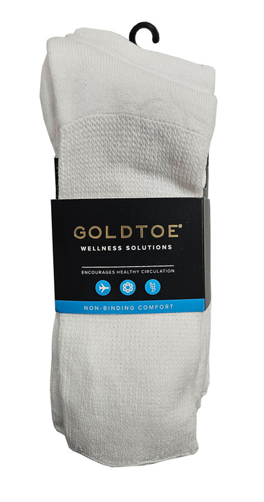 Gold Toe Extended Non-Binding Crew 3PK