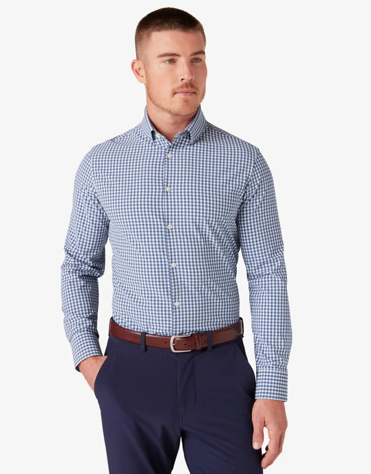 Mizzen and Main Coastal Fjord Gingham Leeward Shirt