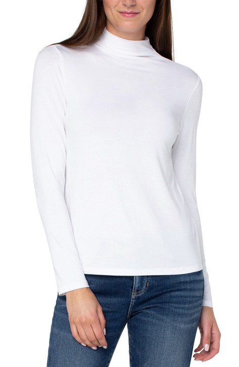 Liverpool Mock Neck Knit Top