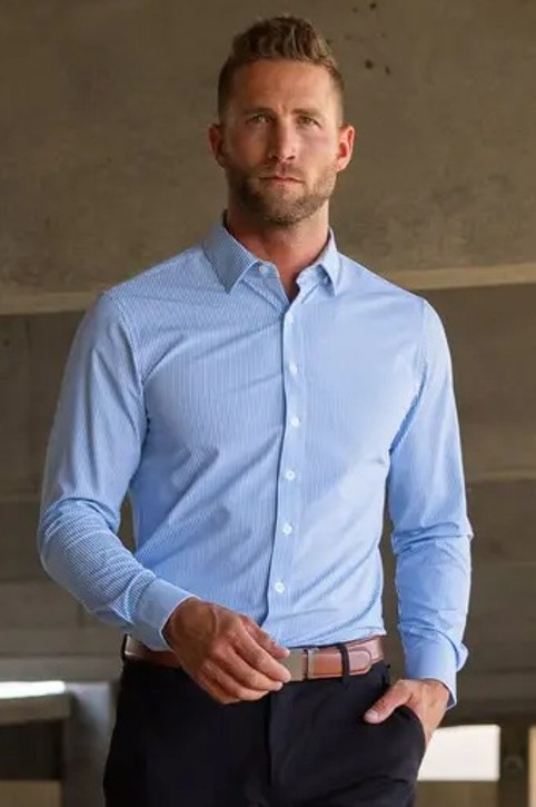 Hustle Dress Shirt - Banker Stripe