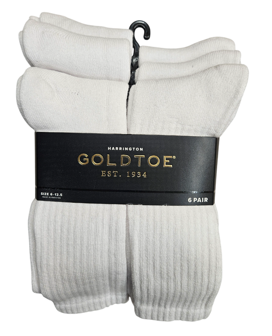 Gold Toe Harrington Crew Sock 6 Pair 3400S