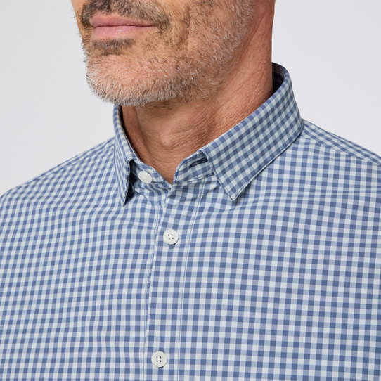 Mizzen+Main No Tuck Leeward Aluminum Crew Gingham Leeward