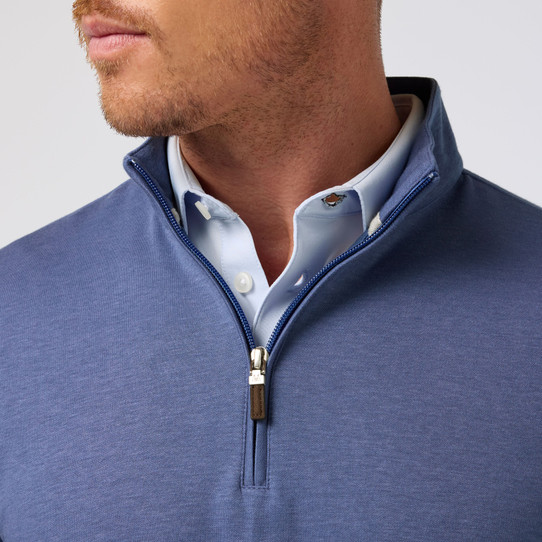 Mizzen+Main KPI Quarter Zip - Hemlock- TLY19-HEM