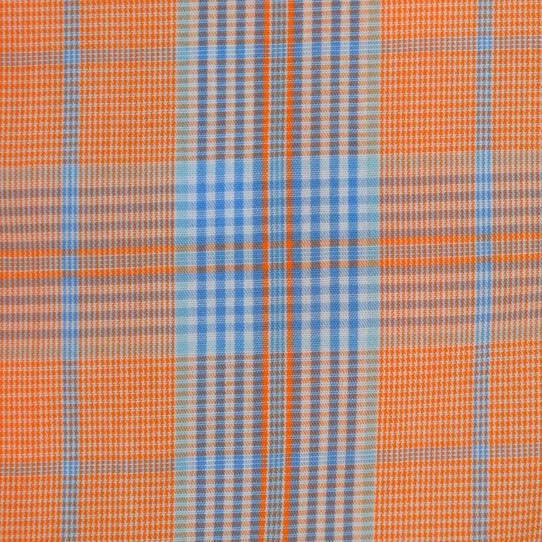 F/X Fusion Short Sleeve Plaid Shirt - Orange/Blue