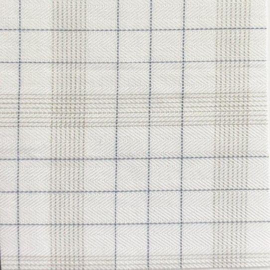 F/X Fusion Long Sleeve Plaid Shirt - White/Tan/Blue
