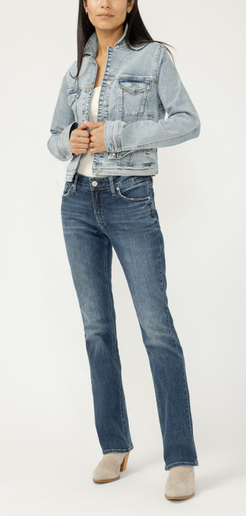 Silver Elyse Slim Boot Jeans - L03601EAE366