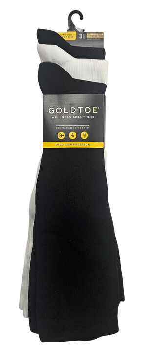 Gold Toe Extended Mild Compression OTC 3PK